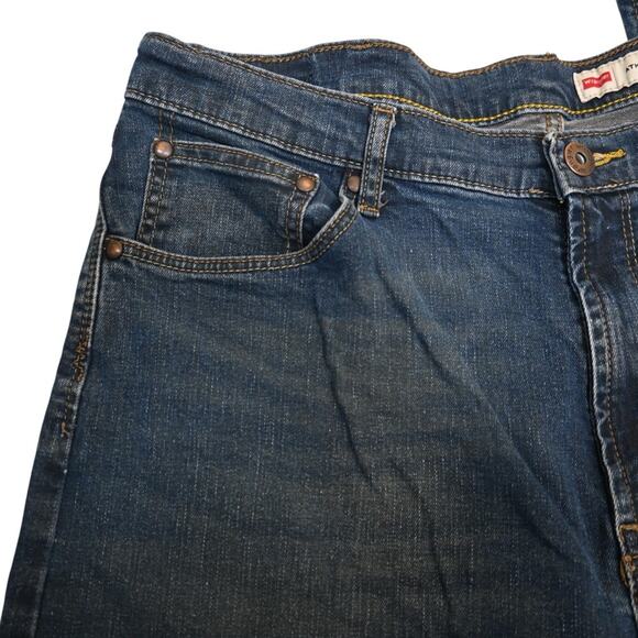 Wrangler Athletic Fit Jeans Mens 34x32 Dark Wash - Picture 6 of 11
